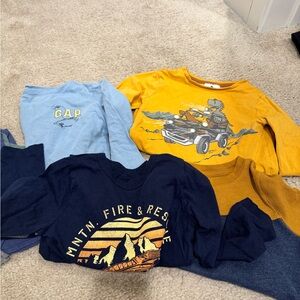 GAP Kids Graphic Tees - Light Blue, Mustard, Navy